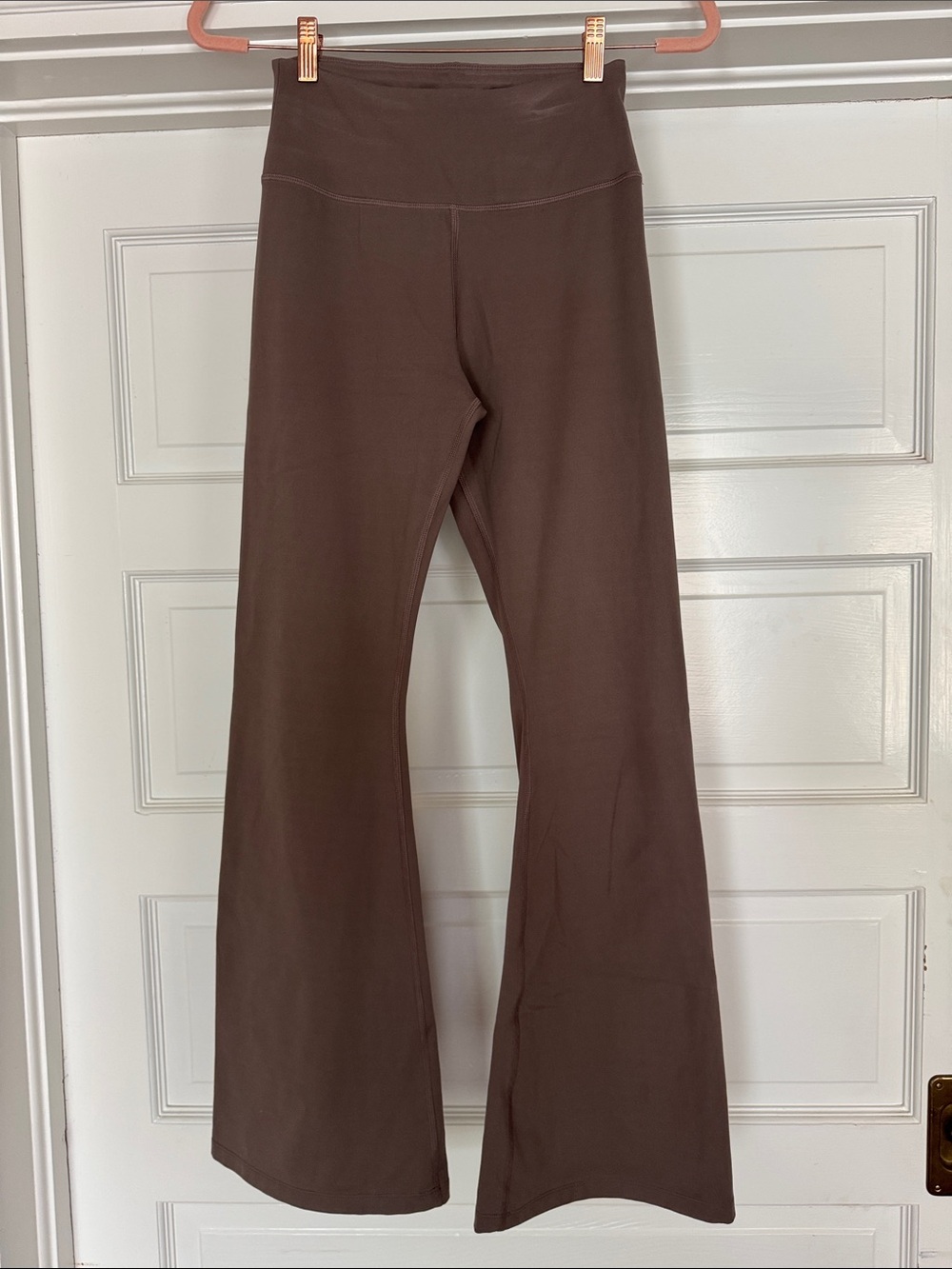 Calvin Klein - High-Waist Light Brown Flare Yoga Pants